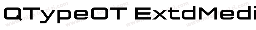 QTypeOT ExtdMedium Regular字体转换